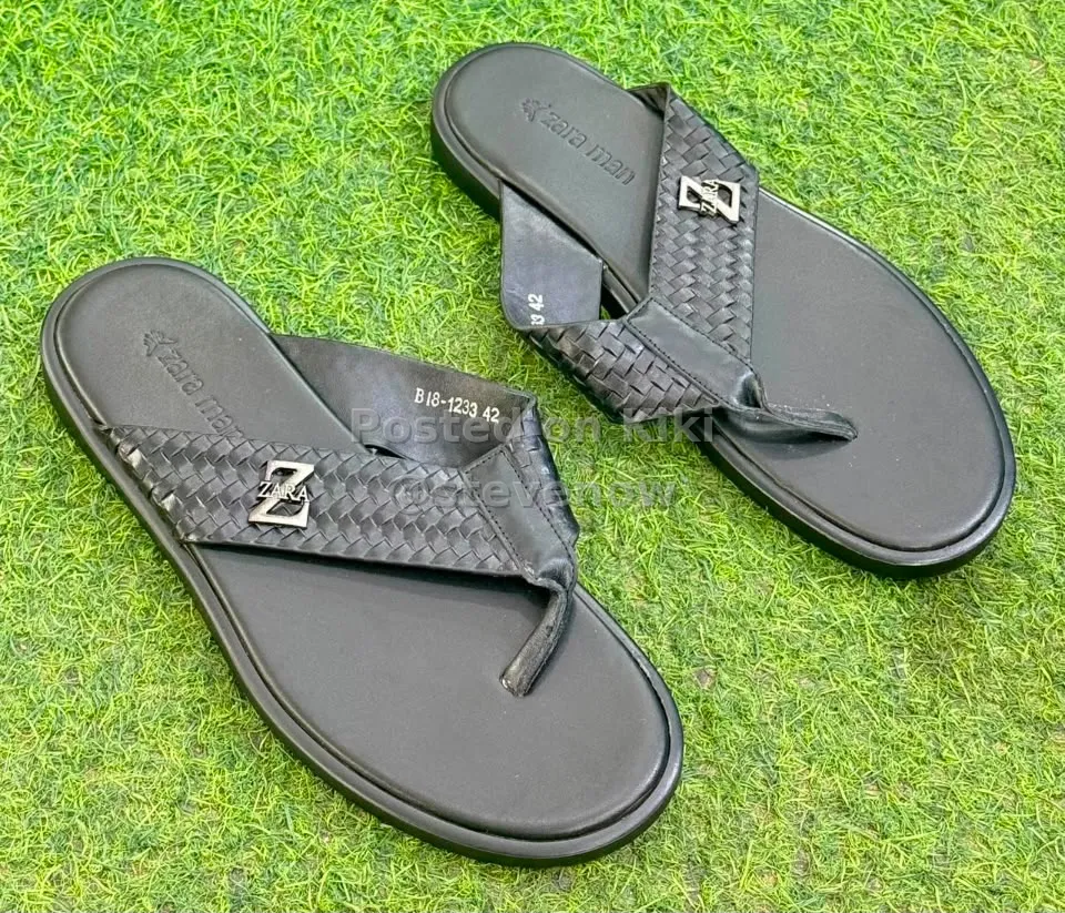 leather slippers